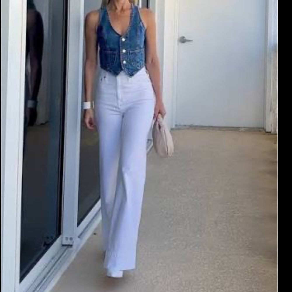 Denim blue vest